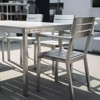 Аренда Комплект мебели из алюминия RDT 125 RCC 125 в Alpha Sirius — ART SPACE
