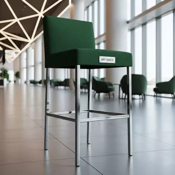 Аренда Стул барный Kongsberg изумрудная ткань стальные ножки в Гранд Отель Сочи — ART SPACE