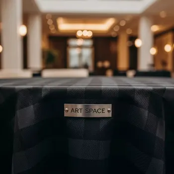 Аренда Скатерть круглая габардин черная 3300 мм в Boutique Hotel PORTUM 1905 — ART SPACE
