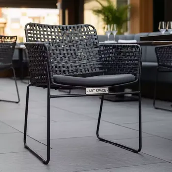Аренда Кресло металлическое плетеное Glory в ресторане «La Terrazza» — ART SPACE