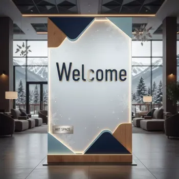 Аренда Вывеска Welcome в Гранд Отель Поляна — ART SPACE