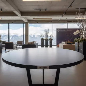 Аренда Столешница круглая Compact Laminate для подстольев Nemo Domino Tiffany Cross в Sochi Marriott Krasnaya Polyana — ART SPACE