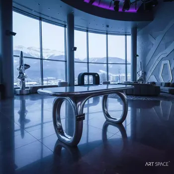 Аренда Стол из литого алюминия Орхидея Orchid в казино «Сочи» — ART SPACE