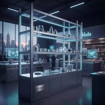 Аренда Полки для кухонных шкафов в ресторане «Voda» — ART SPACE