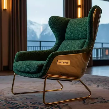 Аренда Стул Хит жаккард Изумруд золотой каркас в Sochi Marriott Krasnaya Polyana — ART SPACE
