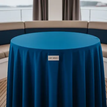 Аренда Скатерть круглая синяя Pantone 286 на VIP-яхте (Имеретинский порт) — ART SPACE