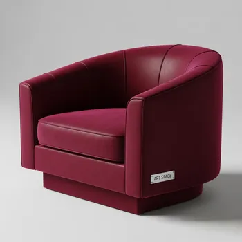 Аренда Кресла Half Ring бордовый вельвет в Mercure Сочи Центр — ART SPACE