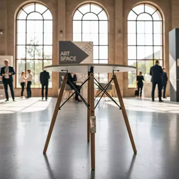 Аренда Стол круглый Eames white & wood в Cosmos Sochi Hotel — ART SPACE