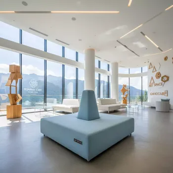 Аренда Пуфик Big shape треугольный бледно голубой в Поляна 1389 Отель и Спа — ART SPACE