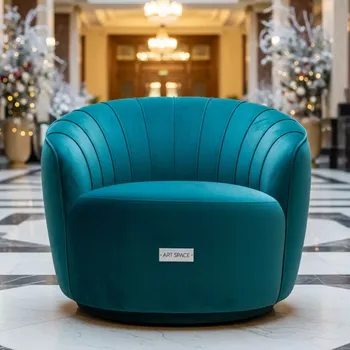 Аренда Кресло Aquamarine Velvet Pouf R4E 00162 в Boutique Hotel PORTUM 1905 — ART SPACE