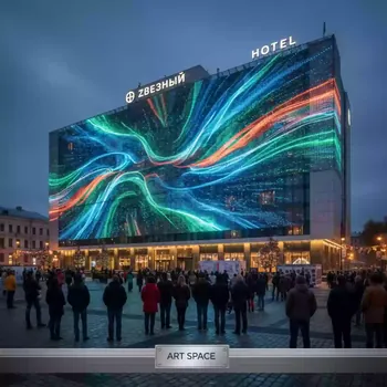 Аренда Сетка светодиодная в отеле «Звездный» — ART SPACE