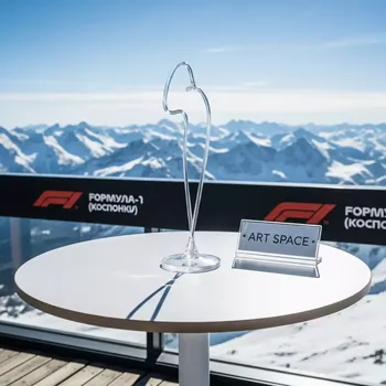 Аренда Стол раздвижной из HPL пластика Round на площадке Rosa Peak (2320м) — ART SPACE