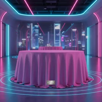 Аренда Скатерть круглая розовая 3 м в Сочи Парк Отеле — ART SPACE