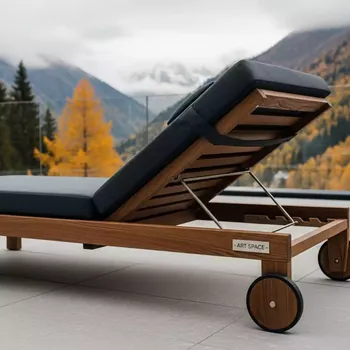 Аренда Шезлонг лежак деревянный Lamer в Golden Tulip Rosa Khutor — ART SPACE