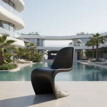 Аренда Кресло пластиковое Marcel XL черное в Radisson Collection Paradise — ART SPACE