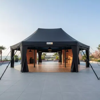 Аренда Шатер ярмарочный Кайт 6х36 черный в отеле Hyatt Regency Sochi — ART SPACE