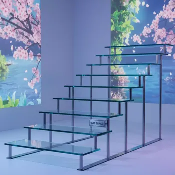 Аренда Подставка лестница Zeiher 50x42x24 см 7 уровней стекло в ОКЦ «Галактика» — ART SPACE