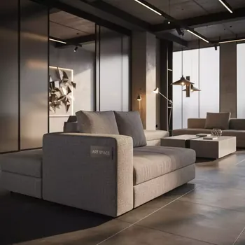 Аренда Секция угловая California Gray серого цвета в Courtyard by Marriott Sochi — ART SPACE