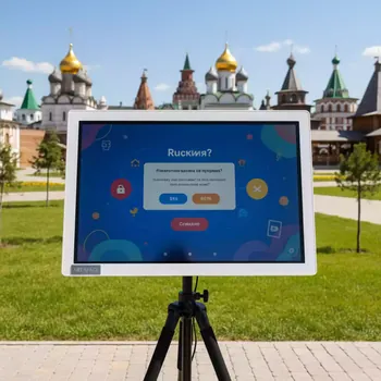 Аренда Интерактивная панель Ricoh IWB D 3210 белый корпус в этно-парке «Моя Россия» — ART SPACE