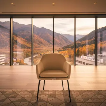 Аренда Стул велюр бежевый металлические ножки Olys в Sochi Marriott Krasnaya Polyana — ART SPACE