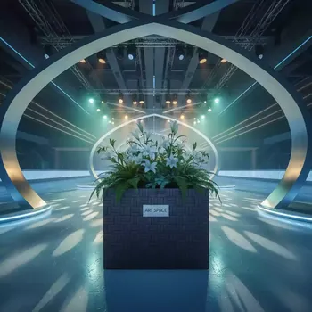 Аренда Кашпо для цветов Prosperplast Rato Low 158 венге 11 л в Керлинговом центре «Ледяной куб» — ART SPACE