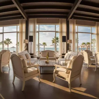 Аренда Комплект мебели стульев Royal Family KAI белый в пляжном клубе Del Mar — ART SPACE