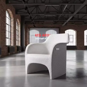 Аренда Кресло пластиковое плетеное белое Aruba в Red Arena — ART SPACE
