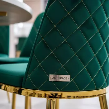 Аренда Стул Хит золото зеленый ромб в Golden Tulip Rosa Khutor — ART SPACE