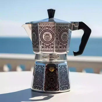 Аренда Кофеварка гейзерная на 4 порции декор Bella Italia в City Park Hotel Sochi — ART SPACE