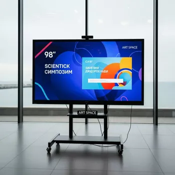 Аренда Интерактивная панель Prestel TSP 4K983 98 дюймов на территории Морпорта Сочи — ART SPACE