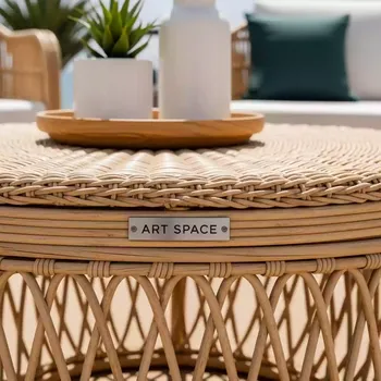 Аренда Журнальный стол Kenya ротанг в пляжном клубе Del Mar — ART SPACE