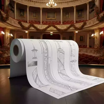 Аренда Рулонная бумага для плоттера Xerox InkJet Monochrome 450L90507 в Зимнем театре — ART SPACE