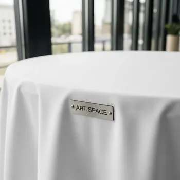 Аренда Скатерть круглая белая Профлайн 2,3 м в Alpha Sirius — ART SPACE