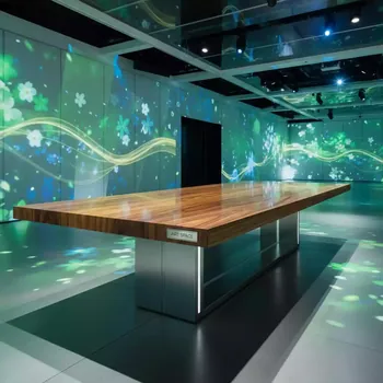 Аренда Стол Лидер 2 2400х900 орех золотой в Radisson Collection Paradise — ART SPACE