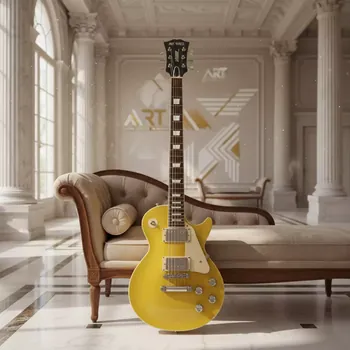 Аренда Электрогитара Les Paul желтая в Alpha Sirius — ART SPACE