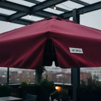 Аренда Зонт для кафе AFM 250SB Bordo 2,5х2,5 м в ресторане «La Terrazza» — ART SPACE