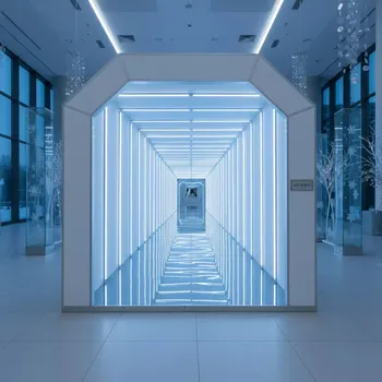 Аренда Фотозона неоновый тоннель в Alpha Sirius — ART SPACE