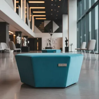 Аренда Пуф Shape многоугольный аквамариновый в Swissôtel Resort Sochi Kamelia — ART SPACE