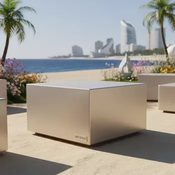 Аренда Пуф shape champagne cube на пляже «Ривьера» — ART SPACE