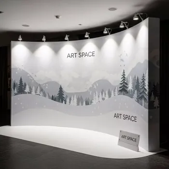 Аренда Пресс волл на базе выставочного POP UP стенда в Boutique Hotel PORTUM 1905 — ART SPACE