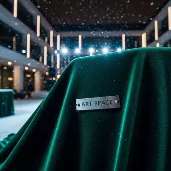 Аренда Ткань бархат темно зеленая в отеле «Звездный» — ART SPACE