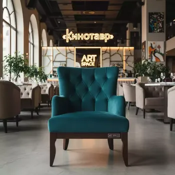 Аренда Кресло Стерн темно бирюзовое в ресторане «La Terrazza» — ART SPACE