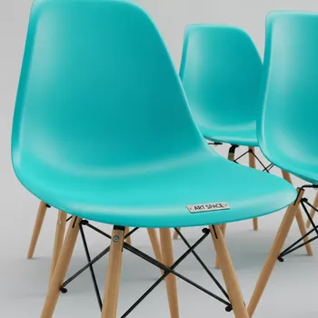 Аренда Стул бирюзовый Eames DSW в Sport Inn Hotel & Wellness — ART SPACE