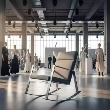 Аренда Кресло качалка Rilis серый в Omega Sirius — ART SPACE