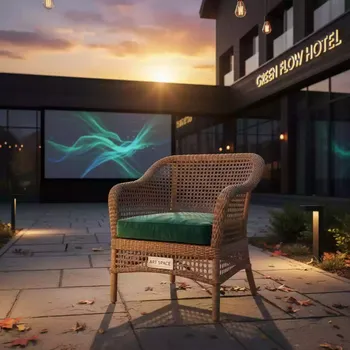 Аренда Кресло плетеное Heron с подушкой в Green Flow Hotel — ART SPACE