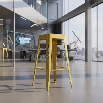 Аренда Табурет барный Tolix желтый в Gamma Sirius — ART SPACE