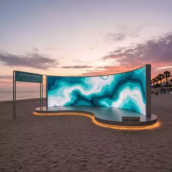 Аренда Экран LED гибкий с шагом 2,5 мм на пляже «Маяк» — ART SPACE