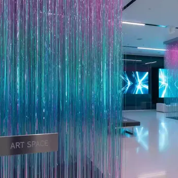 Аренда Дождик полипропилен радужный новогодний в Radisson Hotel Rosa Khutor — ART SPACE