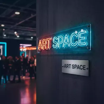 Аренда Неоновая вывеска декор для конференции на Сочи Автодроме — ART SPACE