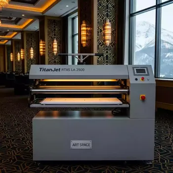 Аренда каландрового термопресса TitanJet RTX5 LA 2500 в Radisson Hotel Rosa Khutor — ART SPACE